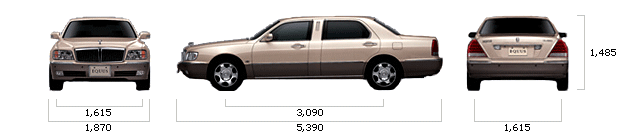 размеры hyundai EQUUS LIMO Limousine VL450 A/T